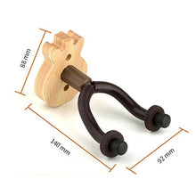 Load image into Gallery viewer, Deep Wood Grain Guitar Ukulele Wood Wall Hook, MI0013A, MI0013B