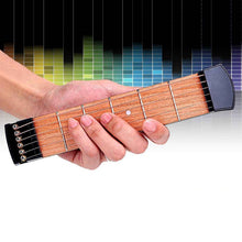 Load image into Gallery viewer, 6 Fret Portable Pocket Guitar Practice Tool Gadget for Beginner Chord Fingering Practice Tool, 6 Fret Fingering Practice Tool