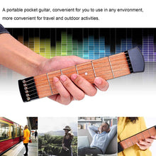 Load image into Gallery viewer, 6 Fret Portable Pocket Guitar Practice Tool Gadget for Beginner Chord Fingering Practice Tool, 6 Fret Fingering Practice Tool