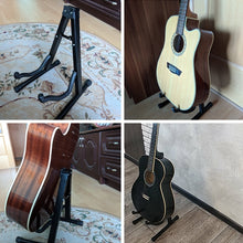 Load image into Gallery viewer, Universal Foldable Vertical Metal Guitar Stand, Metal Guitar Stand