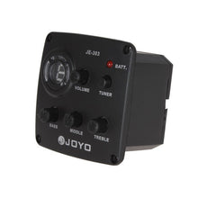 Load image into Gallery viewer, JOYO JE-303 Guitar Pickup 3-Band EQ Preamp Tuner Pickup Equalizer with Tuning Function, JE-303