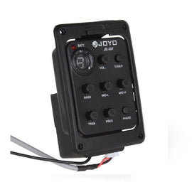 JOYO JE-307 Guitar Pickup 5-Band Equalizer Folk Guitar EQ Acoustic guitarra Pickup Preamp Electric Digital Tuner, JE-307
