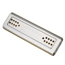 Load image into Gallery viewer, Swan SW24-12A 24-holes Double-sided Harmonica Beginner Polyphony Box Adult Children Beginners Performance, SW24-12A 24-holes Polyphonic Harmonica