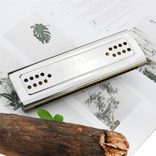 Load image into Gallery viewer, Swan SW24-12A 24-holes Double-sided Harmonica Beginner Polyphony Box Adult Children Beginners Performance, SW24-12A 24-holes Polyphonic Harmonica