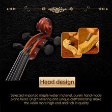 Load image into Gallery viewer, 4/4 Full Size Acoustic Violin Handmade Solid Wood Violin, Violin