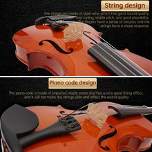 Load image into Gallery viewer, 4/4 Full Size Acoustic Violin Handmade Solid Wood Violin, Violin