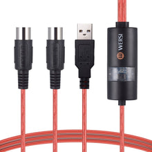 Load image into Gallery viewer, WERSI UM-18 USB MIDI Cable MidiPort Midi Cable Electric Piano Electronic Drum Music Editing Line, Length: 2m