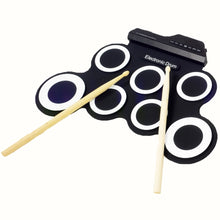 Load image into Gallery viewer, Portable Silicone Hand Roll USB Electronic Drum, USB Electronic Drum(Black), Electronic Drum(Green)