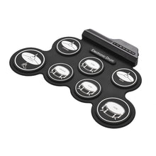 Load image into Gallery viewer, Portable Silicone Hand Roll USB Electronic Drum, Black Icon Version, Electronic Drum Black Icon Version