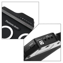 Load image into Gallery viewer, Portable Silicone Hand Roll USB Electronic Drum, Black Icon Version, Electronic Drum Black Icon Version