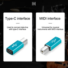Load image into Gallery viewer, Type-C Female to MIDI Male Universal Adapter for Electronic Musical Instruments