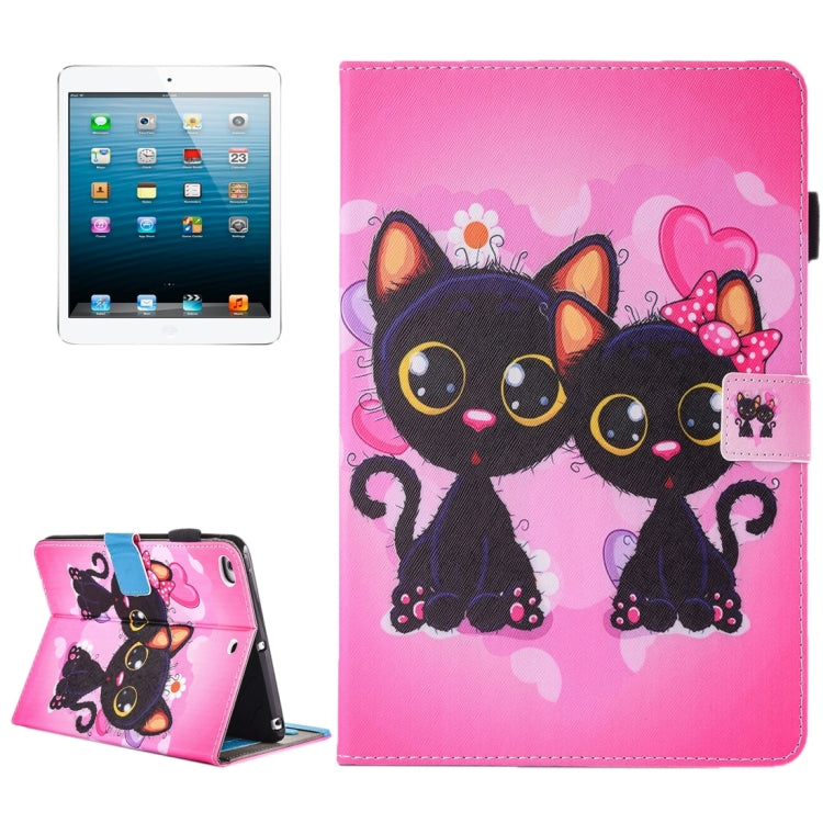 For iPad mini 4 / 3 / 2 / 1 Horizontal Flip Leather Case with Holder & Wallet & Card Slots & Pen Slot