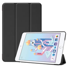 Load image into Gallery viewer, Custer Texture Horizontal Flip Smart PU Leather Case for iPad Mini 4 / Mini 5, with Sleep / Wake-up Function &amp; Three-folding Holder, For iPad Mini 4 / Mini 5