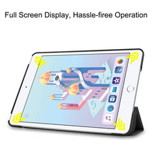 Load image into Gallery viewer, Custer Texture Horizontal Flip Smart PU Leather Case for iPad Mini 4 / Mini 5, with Sleep / Wake-up Function &amp; Three-folding Holder, For iPad Mini 4 / Mini 5