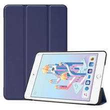 Load image into Gallery viewer, Custer Texture Horizontal Flip Smart PU Leather Case for iPad Mini 4 / Mini 5, with Sleep / Wake-up Function &amp; Three-folding Holder, For iPad Mini 4 / Mini 5