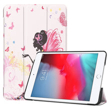 Load image into Gallery viewer, Graffiti Pattern Custer Texture Horizontal Flip PU Leather Case for iPad Mini 2019 / Mini 4 , with Three-folding Holder &amp; Sleep / Wake-up Function