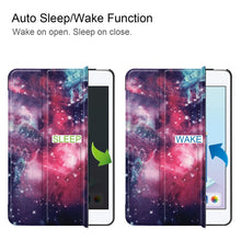 Load image into Gallery viewer, Graffiti Pattern Custer Texture Horizontal Flip PU Leather Case for iPad Mini 2019 / Mini 4 , with Three-folding Holder &amp; Sleep / Wake-up Function