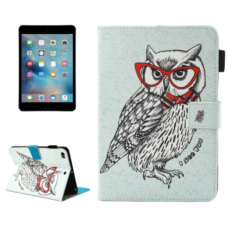 For iPad mini 4 / 3 / 2 / 1  Horizontal Flip Leather Case with Holder & Wallet & Card Slots & Sleep / Wake-up Function & Pen Slot