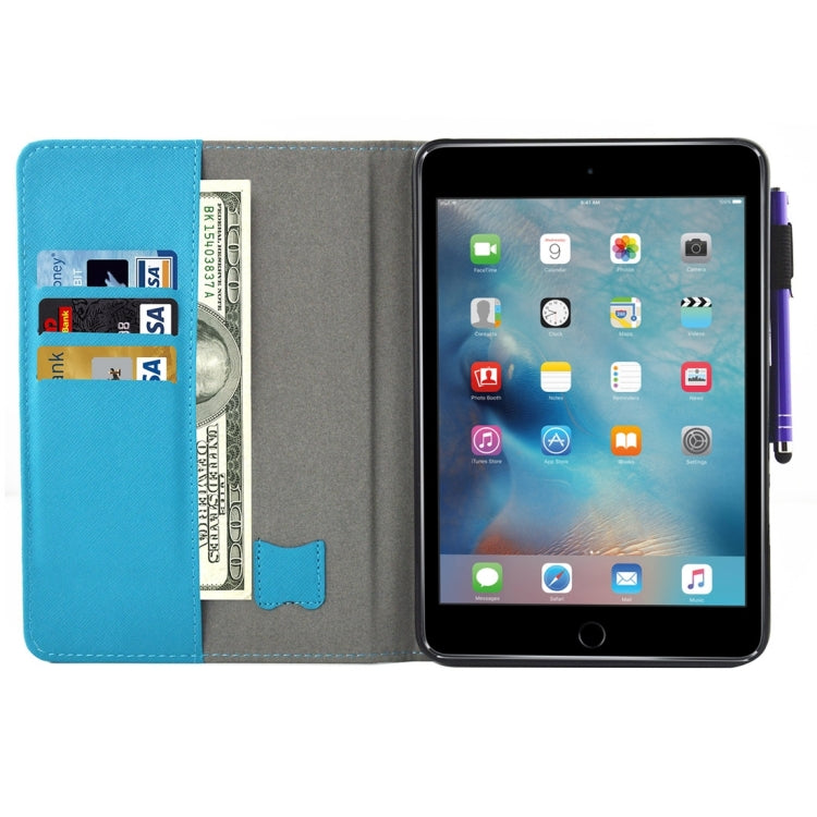 For iPad mini 4 / 3 / 2 / 1  Horizontal Flip Leather Case with Holder & Wallet & Card Slots & Sleep / Wake-up Function & Pen Slot