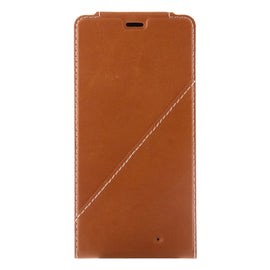 Vertical Flip Genuine Leather Case + QI Wireless Standard Charging Back Cover For Microsoft Lumia 950 XL