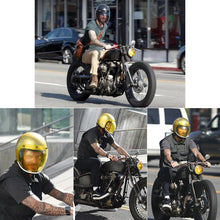 Load image into Gallery viewer, Soman Motorcycle Bubble Visor Open Face Helmet Visor Helmet Windshield Shield with Transparent Frame