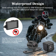 Load image into Gallery viewer, MT-80 3.0 inch 140 Degrees Wide Angle HD Video Motorcycle Dual  Camera DVR, Support TF Card (32GB Max), MT-80