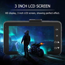 Load image into Gallery viewer, MT-80 3.0 inch 140 Degrees Wide Angle HD Video Motorcycle Dual  Camera DVR, Support TF Card (32GB Max), MT-80