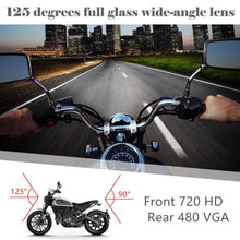 Load image into Gallery viewer, MT-80 3.0 inch 140 Degrees Wide Angle HD Video Motorcycle Dual  Camera DVR, Support TF Card (32GB Max), MT-80