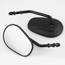 Load image into Gallery viewer, MB-MR008-BK Motorcycle Modified Rotatable Matt Rear View Mirror Set for Harley Davidson XL 883 1200, For Harley Davidson XL 883 1200