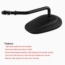 Load image into Gallery viewer, MB-MR008-BK Motorcycle Modified Rotatable Matt Rear View Mirror Set for Harley Davidson XL 883 1200, For Harley Davidson XL 883 1200
