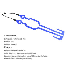 Load image into Gallery viewer, MB-MHL002 Motorcycle Modification Accessories Universal Pasteable Helmet Light Strip