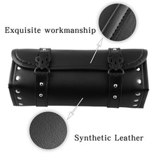 Load image into Gallery viewer, MB-OT012-BK Motorcycle Modification Accessories Universal PU Leather Waterproof Tool Bag, Size: 30.5 x 12 x 9cm, Waterproof Tool Bag