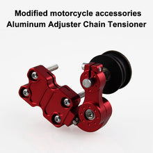 Load image into Gallery viewer, HC154 Motorcycle Modified Accessories Universal Aluminum Alloy Chain Adjuster, Aluminum Alloy Black, Aluminum Alloy Gold, Aluminum Alloy Red, Aluminum Alloy Silver