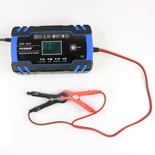 Load image into Gallery viewer, FOXSUR 12V-24V Car Motorcycle Truck Repair Battery Charger AGM Charger, UK Plug (Blue), UK Plug Blue