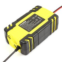 Load image into Gallery viewer, FOXSUR 12V-24V Car Motorcycle Truck Repair Battery Charger AGM Charger, EU Plug, UK Plug, US Plug, EU Plug