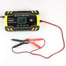 Load image into Gallery viewer, FOXSUR 12V-24V Car Motorcycle Truck Repair Battery Charger AGM Charger, EU Plug, UK Plug, US Plug, EU Plug