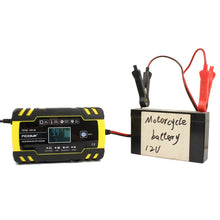 Load image into Gallery viewer, FOXSUR 12V-24V Car Motorcycle Truck Repair Battery Charger AGM Charger, EU Plug, UK Plug, US Plug, EU Plug