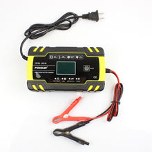 Load image into Gallery viewer, FOXSUR 12V-24V Car Motorcycle Truck Repair Battery Charger AGM Charger, EU Plug, UK Plug, US Plug, EU Plug