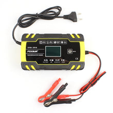 Load image into Gallery viewer, FOXSUR 12V-24V Car Motorcycle Truck Repair Battery Charger AGM Charger, EU Plug, UK Plug, US Plug, EU Plug