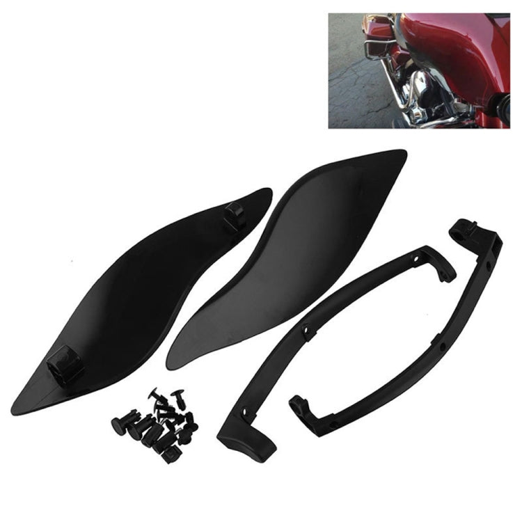 MB-OT360 2 PCS Adjustable Air Deflectors Side Wings Fairing Side Cover Shield for for 2014-2019 Harley Davidson Touring Electra / Street / Tri Glide / CVO, Side Cover Shield