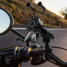 Load image into Gallery viewer, CS-878A1 Multi-function Motorcycle Wireless Wired Aluminum Alloy Mobile Phone Holder Charger, CS-878A1