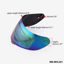 Load image into Gallery viewer, MB-MHL001 Motorcycle Helmet Shield Glasses Helmet Lens Full Face Visor Helmet Visor for AGV K3-SV K5