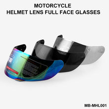 Load image into Gallery viewer, MB-MHL001 Motorcycle Helmet Shield Glasses Helmet Lens Full Face Visor Helmet Visor for AGV K3-SV K5