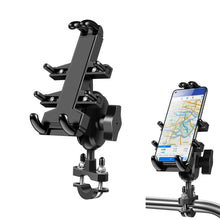 Load image into Gallery viewer, U-shaped Bolt Ball-Head Motorcycle Handlebar Multi-function Eight-jaw Aluminum Phone Navigation Holder Bracket, Width of Phone: 6.5-10.2cm  , U-shaped Bolt