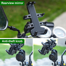 Load image into Gallery viewer, Tilt Rearview Mirror Screw Hole Ball-Head Motorcycle Eight-jaw Aluminum Phone Navigation Bracket, Rearview Mirror Screw Hole