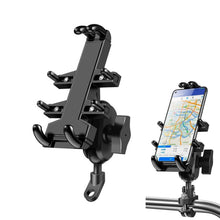 Load image into Gallery viewer, Tilt Rearview Mirror Screw Hole Ball-Head Motorcycle Eight-jaw Aluminum Phone Navigation Bracket, Rearview Mirror Screw Hole