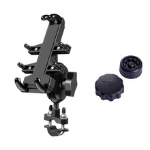 Load image into Gallery viewer, U-shaped Bolt Ball-Head Motorcycle Handlebar Multi-function Eight-jaw Aluminum Phone Navigation Holder Bracket with Anti-theft Knobs, U-shaped Bolt+Anti-theft Knobs