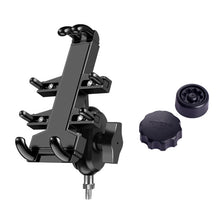 Load image into Gallery viewer, M8 Bolt Ball-Head Motorcycle Multi-function Eight-jaw Aluminum Phone Navigation Bracket with Anti-theft Knobs, M8 Bolt+Anti-theft Knobs