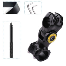 Load image into Gallery viewer, Motorcycle Bicycle Handlebar Fixture Mount Camera Bracket Adapter with Monopod Stand, Bicycle Handlebar Fixture Mount with Monopod