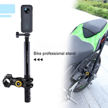 Load image into Gallery viewer, Motorcycle Bicycle Handlebar Fixture Mount Camera Bracket Adapter with Monopod Stand, Bicycle Handlebar Fixture Mount with Monopod